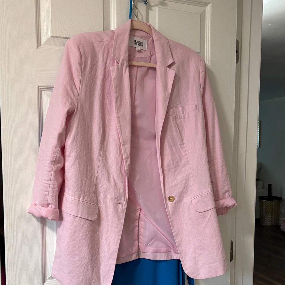 BB Dakota by Steve Madden Soft Pink Blazer
